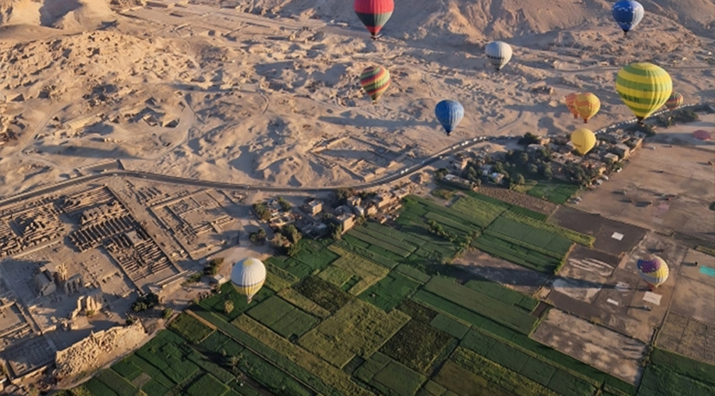 Ballonvaart in Luxor